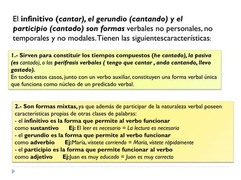 PPT Oraciones De Infinitivo Gerundio Y Participio PowerPoint Presentation ID