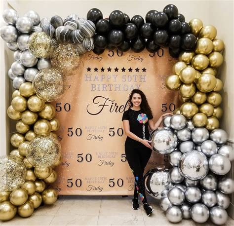 50th Birthday And Milestone Birthday Balloon Arch Let Us Design Your