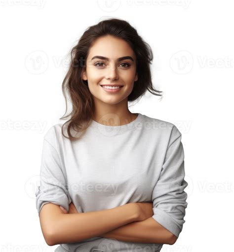 Portrait Of A Beautiful Young Woman Isolated 26829297 Png