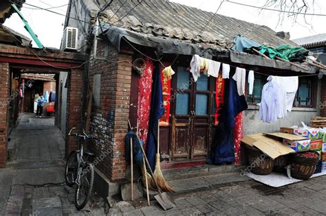 Hutong En Pékin Chine — Photo éditoriale © Lucidwaters 18810319