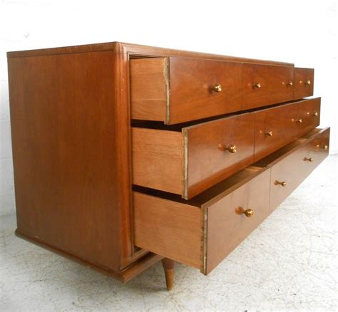 Mid century impresa full size bed and nightstand by kent coffey ebth. Mid-Century Modern Dresser, "the Continental" by Kent ...