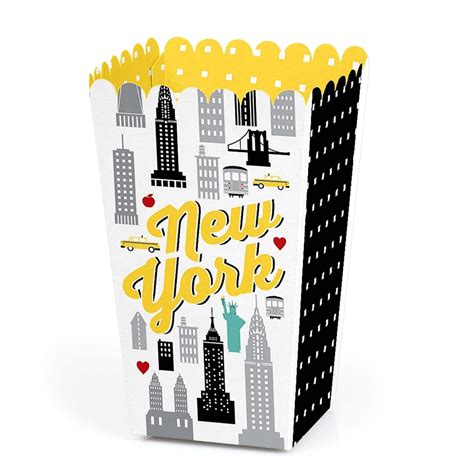 Big Dot Of Happiness Nyc Cityscape New York City Party Favor Popcorn