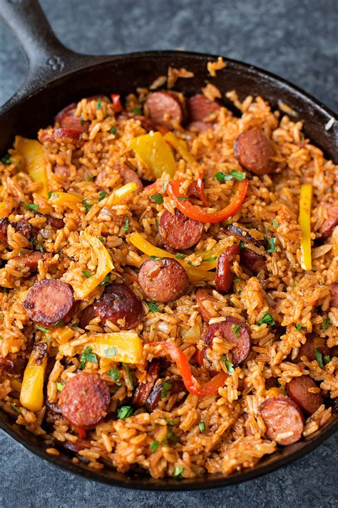 Pepper Sausage And Rice Skillet Life Made Simple