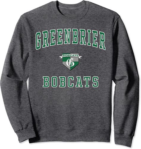 Greenbrier High School Bobcats Sweatshirt Clothing Shoes