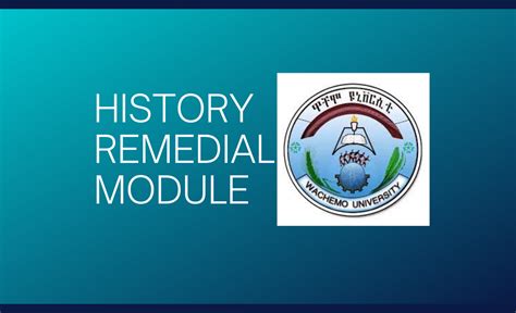 History Remedial Module