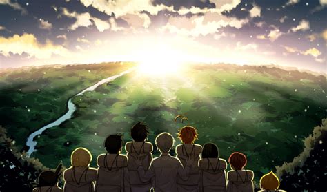 Pin By Janazaii On The Promised Neverland Neverland Art Wallpaper Pc