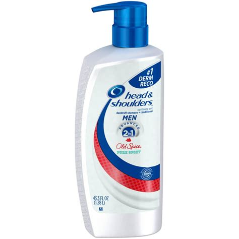 Head And Shoulders Old Spice Pure Sport 2 In 1 Anti Dandruff Shampoo