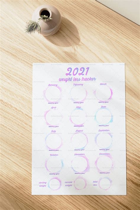 2021 Weight Loss Tracker Weightloss Printable Weight Loss Etsy