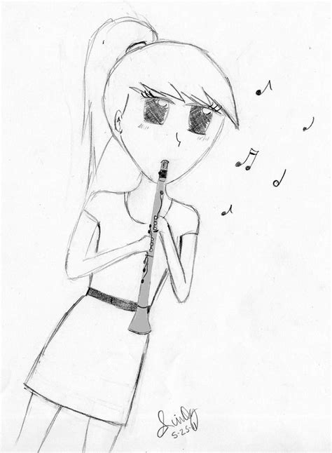 Girl Playing Clarinet By Easypeasylemonsquesy On Deviantart