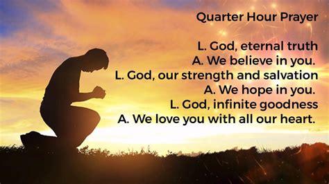 Quarter Hour Prayer Verbum Bible