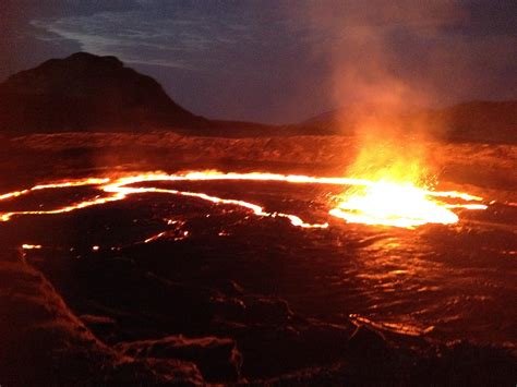 Erta Ale Volcano In Afar Ethiopia Fire Pit Is Known As The Gateway