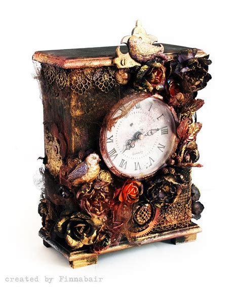 Finnabair Halloween Altered Clock Prima