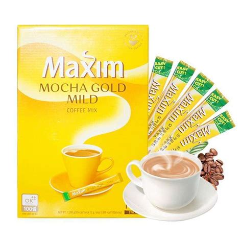 Jual Kopi Korea Maxim Coffee Mix Mocha Gold Mild White Gold 1box Isi
