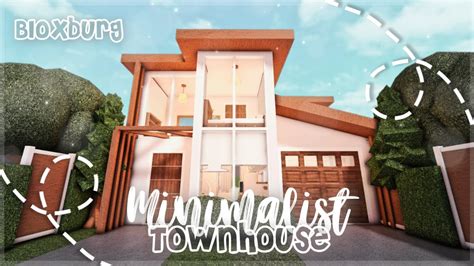 Roblox Bloxburg Minimalist Townhouse Minami Oroi Youtube