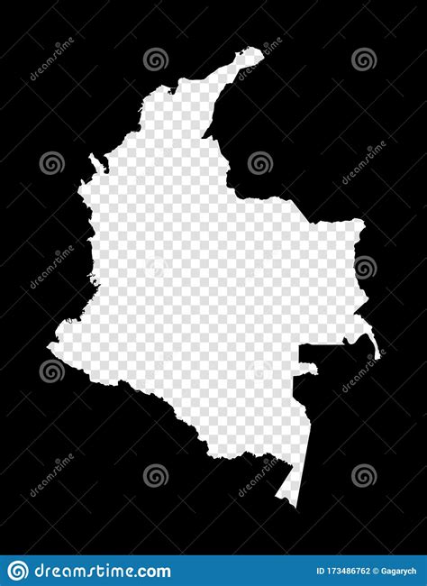 Stencil Map Of Colombia Stock Vector Illustration Of Geography