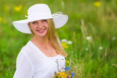 Woman In Meadow Free Stock Photo Public Domain Pictures
