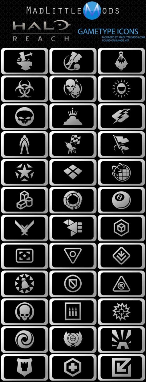 Halo Reach Gametype Icons By Madlittlemods On Deviantart