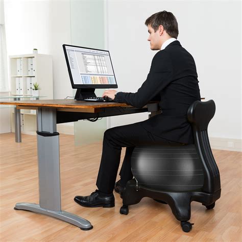 Office ball chairs fit under most types of office chairs, which make them suitable for working. LuxFit Ball Chair, Premium Fitness Exercise Ball Chairs ...