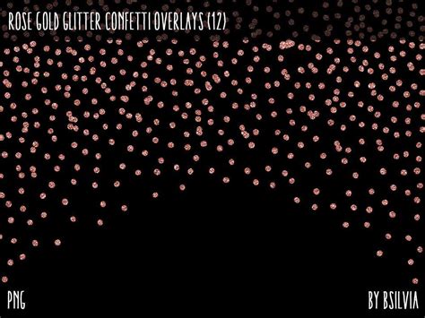 The Cover Art For Rose Gold Glitter Confetti Overlays 2 By Person
