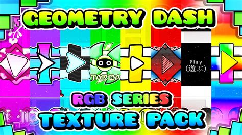 Texture Pack Rgb Series 4 🎨 Geometry Dash 211 Youtube