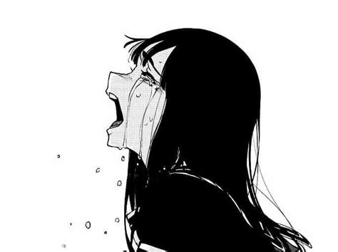 Pin De ﹆ ʀᴜʟᴇᴛɪᴋ Em Black White ࿐ Anime Chorando Desenhos Escuros