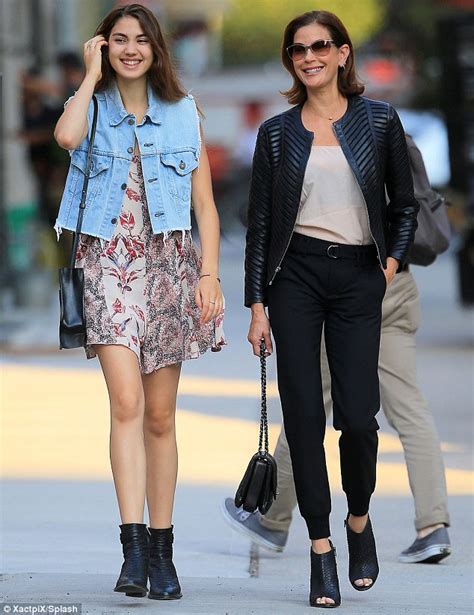 Teri Hatcher Wears A Black Leather Jacket As She Enjoys Outing With Daughter Emerson Daily