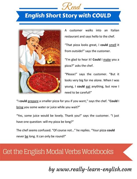 It was still early enough so that the heat was no more than that of midmorning of the milder season. English Modal Verbs: Step-by-Step, Illustrated Workbooks ...