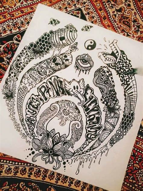 Do you have an idea about the artistic perspective? Bassnectar | Hippie art, Trippy drawings, Psychedelic art