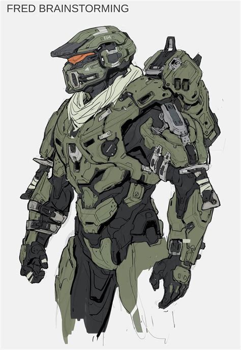 Sci Fi Character Concept Art Halo