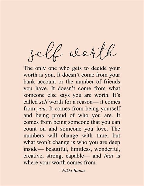 Self Worth Quotes Richi Quote