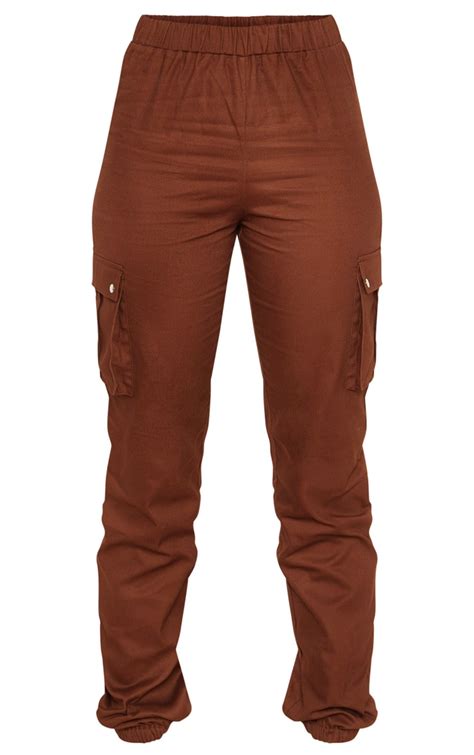 Tall Chocolate Brown Cargo Pants Tall Prettylittlething Aus