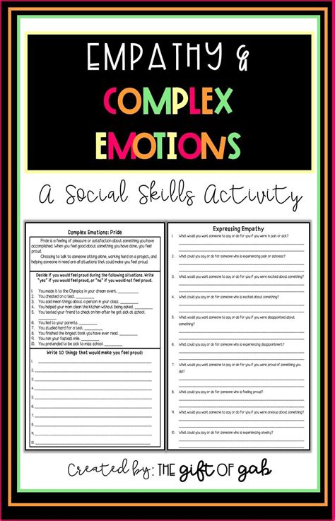 Teaching Empathy Empathy Worksheets Pdf