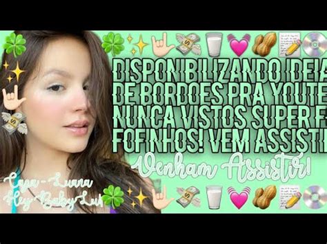 Disponibilizando Ideias De Bord Es De Youtelas Super Fofos