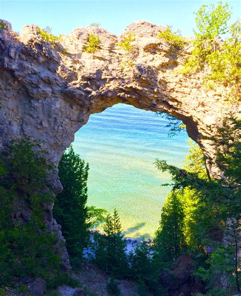 Arch Rock In Mackinac Island State Park Rpics