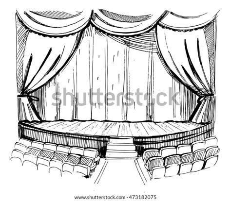 19108 Stage Sketch Image Images Stock Photos And Vectors Shutterstock