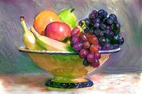 Watercolor Fruit Still Life At Explore Collection