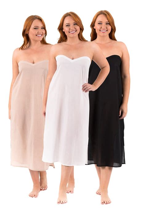 Strapless Long Cotton Slip Zara Maxi Available In White Black Or Crema Perfect Under A