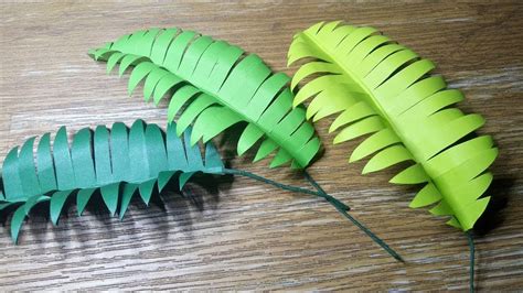Diy Paper Palm Leaves Easy Paper Crafts Tutorial Easy Paper Crafts