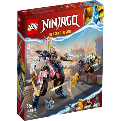 Lego 71792 Ninjago Soras Transforming Mech Bike Racer 384 Pieces
