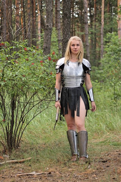full set steel armor larp female armor cosplay armor full etsy female armor cosplay armor