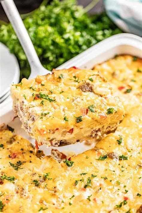 Loaded Hash Brown Breakfast Casserole The Stay At Home Chef