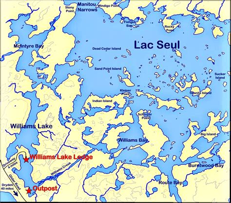 Lac Seul Map