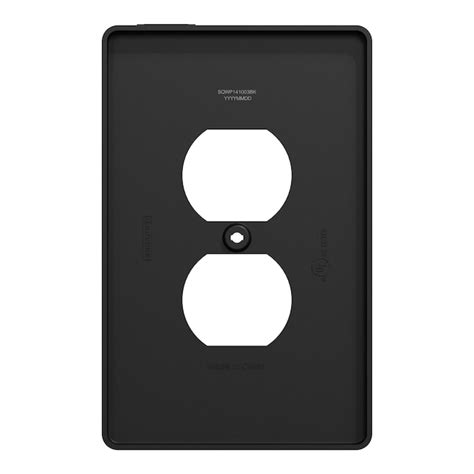 Square D X Series 1 Gang Midsize Matte Black Polycarbonate Indoor