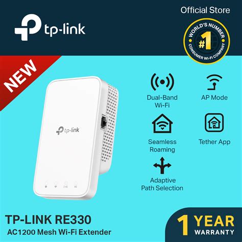 Tp Link Re330 Ac1200 Wi Fi 5 Dual Band Range Extender High Speed Mode