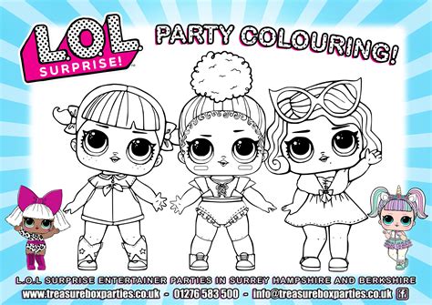 We have collected 38+ lol dolls coloring page images of various designs for you to color. LOL dolls - Party Colouring 02 - Childrens Entertainer ...