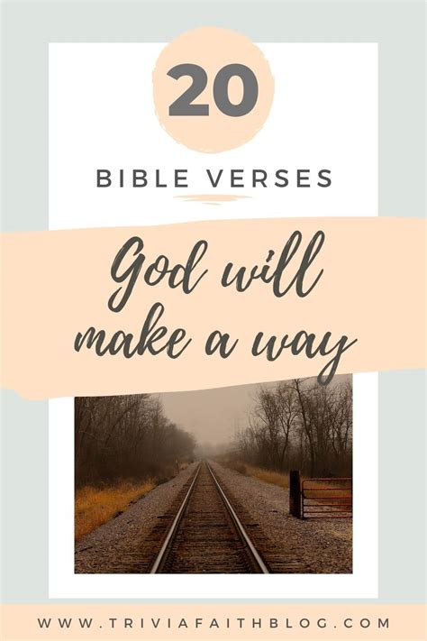 20 Uplifting And Encouraging God Will Make A Way Bible Verses 2022