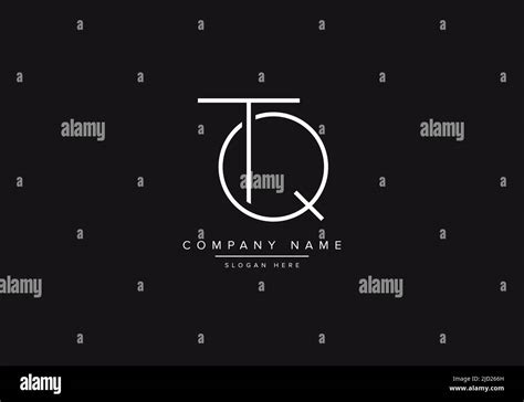Tq Line Art Logo Abstract Monogram Letter Logo Vector Illustration