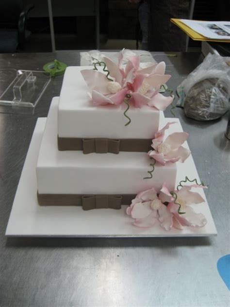 2 Tier Square Wedding Cake — Square Wedding Cakes Cool Wedding Cakes