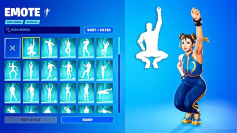 All Fortnite Icon Series And New Tiktok Emotes Bounce Wit It Wednesday Dance Youtube