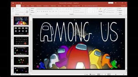 Among Us Theme Powerpoint Review Bomb Game Easy To Edit By Jades Games